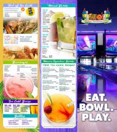 THE BAR & MENU – Mario's Bowling and Entertainment Palace