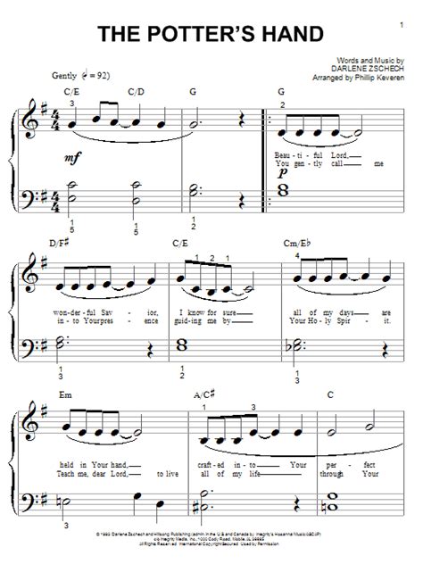 The Potter's Hand | Sheet Music Direct