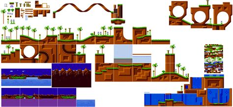 Green Hill Zone Sprites Mania by Alex13Art on DeviantArt