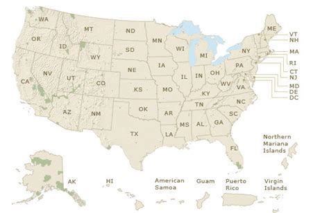 Map Of National Park Locations – The World Map