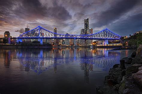 Brisbane Story Bridge from Riverwalk | Brisbane, River walk, Australia