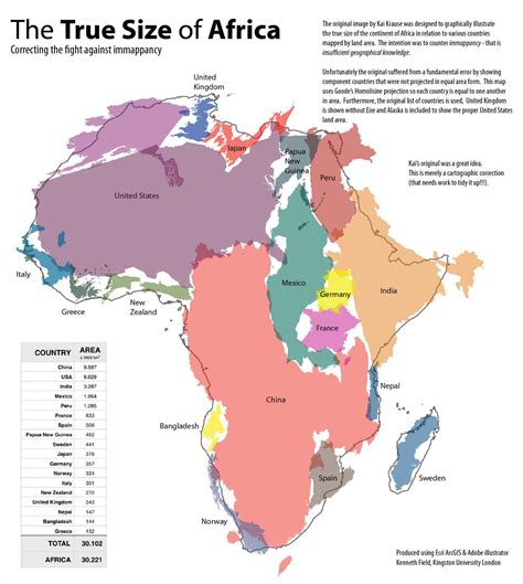 Size comparison map of Africa : r/MapPorn