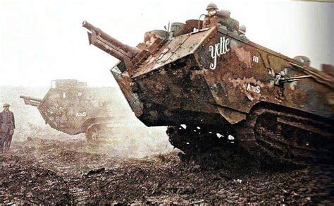 A pair of Saint Chamond Tanks : r/wwi