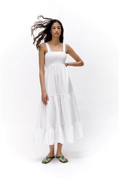 POPLIN MIDI DRESS | ZARA United States in 2021 | Short dresses, Dresses ...