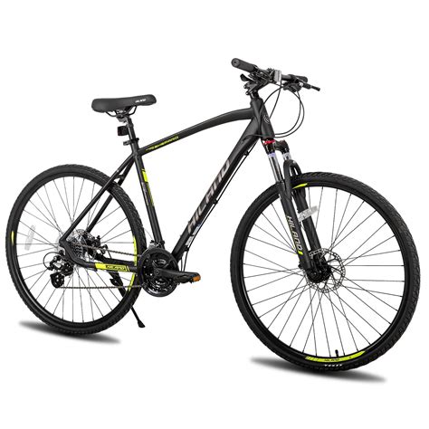 Hiland 700C Hybrid Bicycle Aluminum Shimano 24 Speeds with Lock-Out ...