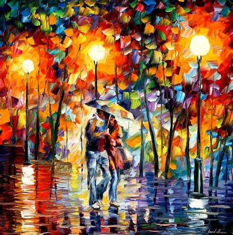 Rainy Evening Painting by Leonid Afremov