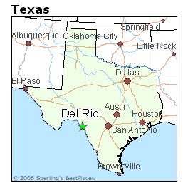 Del Rio On Texas Map - Coleen Catharine