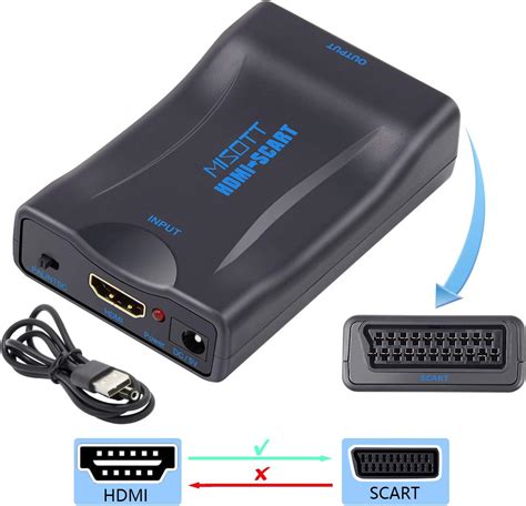 Amazon.com: HDMI to Scart Converter for TV, MISOTT HDMI to Scart ...