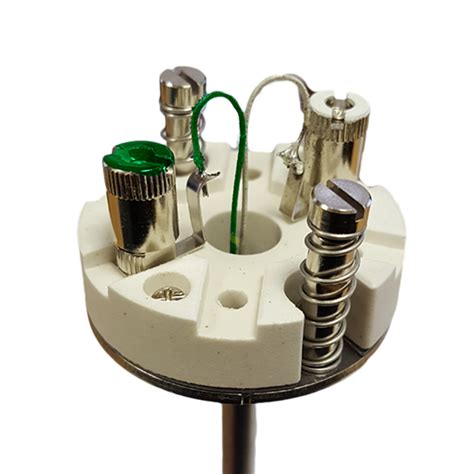 Spring loaded thermocouple insert with ceramic block