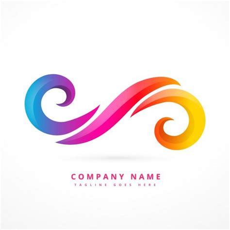 Abstract logo made with colorful swirls | Logos abstractos, Imagenes de ...