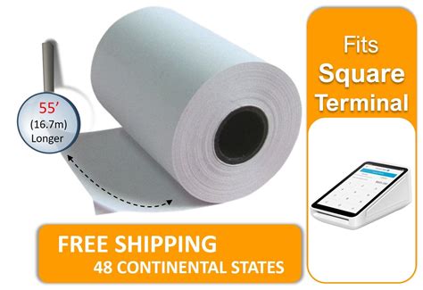 Receipt Paper Roll for Square Terminal Credit Card Machine 40 Rolls ...