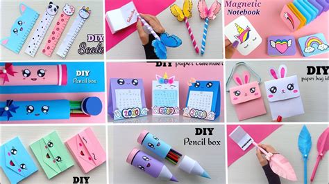 11 EASY CRAFT IDEAS | School Craft Idea/ DIY Craft/ School hacks ...