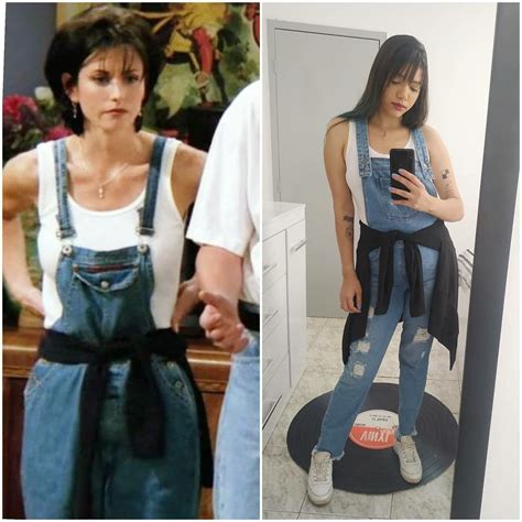 Monica Geller, Friends | Jean overall outfits, Overall outfits 90s ...