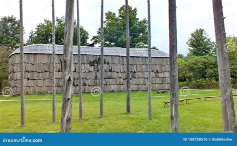 A Long House in the Reconstructed 15th Century Crawford Lake Iroquoian ...