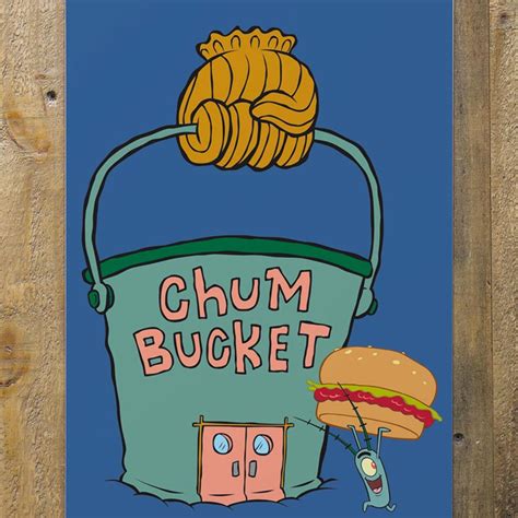 Chum Bucket Metal Sign - 12" x 18" – SpongeBob SquarePants Shop