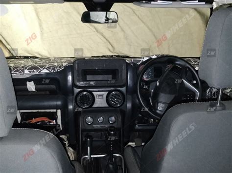 2020 Mahindra Thar interior exposed in the clearest spy shots till date