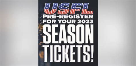 2023 USFL Season Tickets on Sale - OnFocus