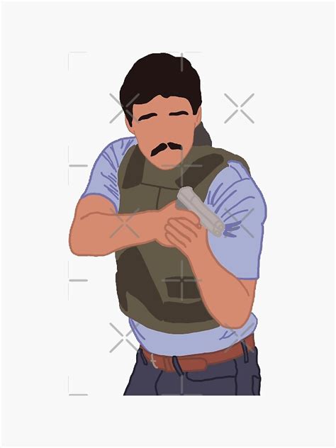 "Javier Pena" Sticker for Sale by Mandopamine | Redbubble