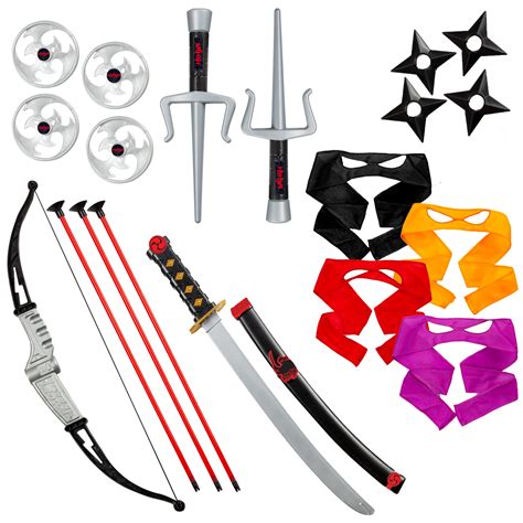 Buy Dress Up America Ninja Weapons - Ninja Toys Includes Katana, Bow ...