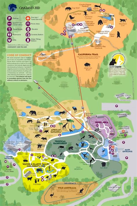 Oakland Zoo Map - Ontheworldmap.com