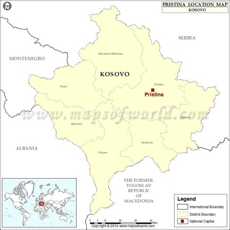 Where is Pristina | Location of Pristina in Kosovo[g] Map