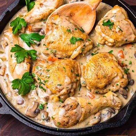 Chicken Fricassee - Sip and Feast