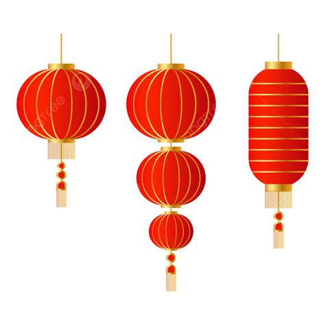 Realistic Lantern Vector Hd Images, Realistic Chinese Lantern, Chinese ...