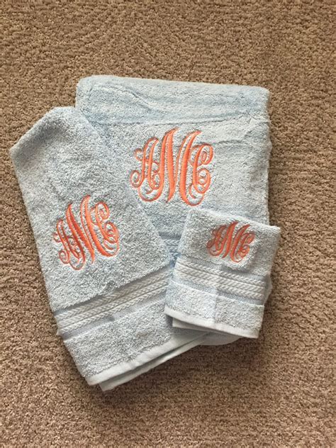 Monogrammed Towel Set