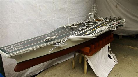 USS Nimitz CVN-68 Large Scale - Mahogany Wooden Aircraft Models – Boat ...