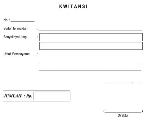 Contoh Kwitansi Tanda Terima Uang Contoh Tanda Terima Yang Baik Dan ...