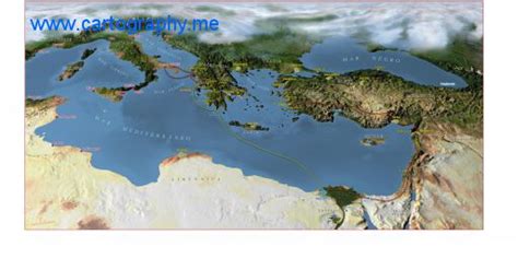 3D map of the battle of Actium - EOSGIS Cartografia Magazine