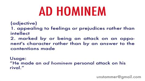 Ad Hominem Examples In Advertising