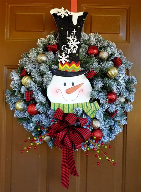 Hobby Lobby Snowman wreath | Christmas wreaths, Christmas, Snowman wreath