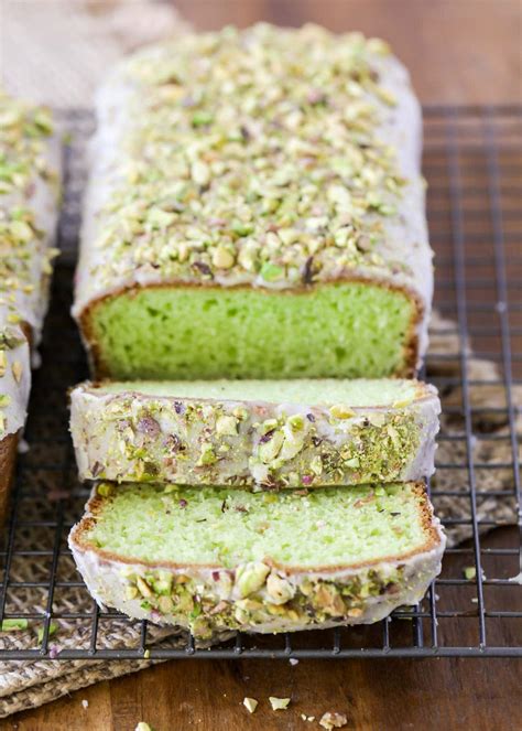 Pistachio Bread {With Almond Glaze!} | Lil' Luna