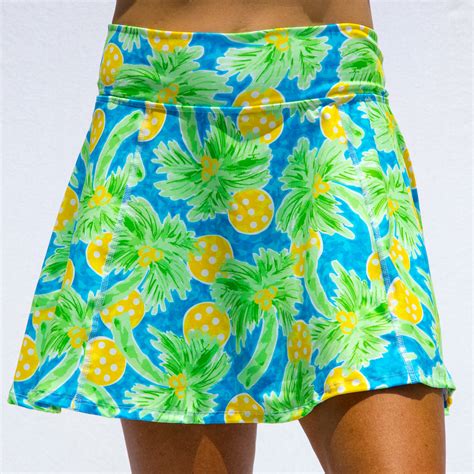 Pickleball Skorts - Palm Tree Print For The Win | Pickleball Bella