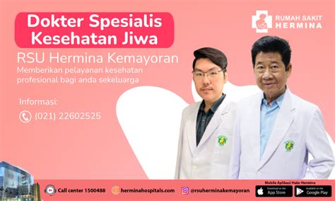 Hermina Hospitals | Mental Health Specialist at RSU Hermina Kemayoran