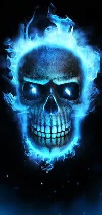 Fire Skull Live Wallpaper - free download