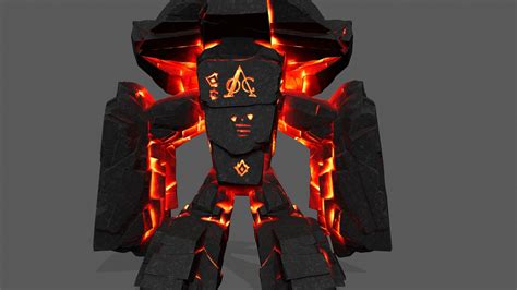 ArtStation - lava monster | Game Assets