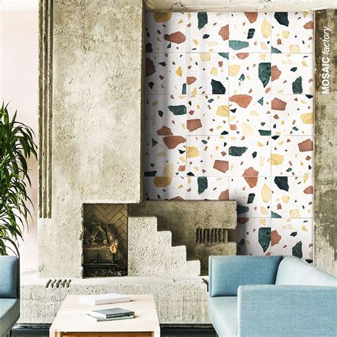 Terrazzo Wall Tiles | MOSAIC FACTORY | Terrazzo wall, Terrazzo decor ...