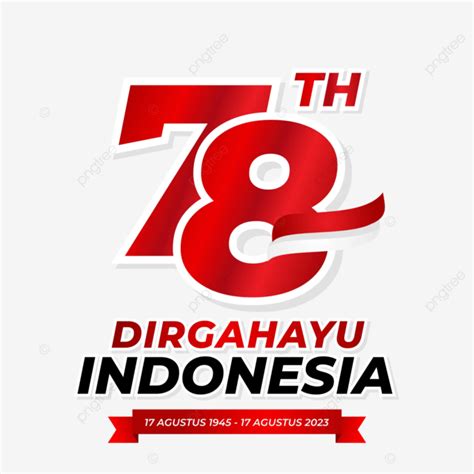 Official Logo Of Hut Ri 78th Happy Republic Indonesia 2023 Hd Vector ...