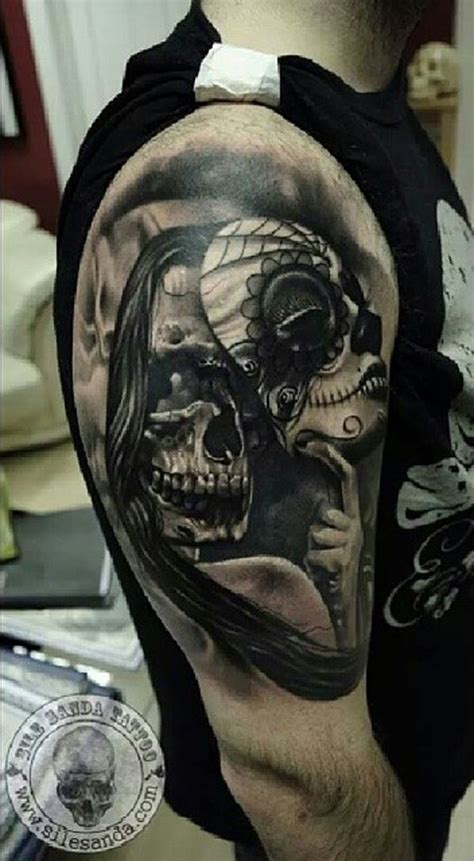 130 Awesome Skull Tattoo Designs | Art and Design | Skull sleeve ...