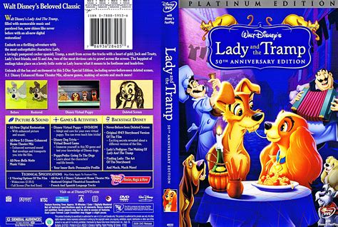 Walt Disney DVD Covers - Lady and the Tramp: 2 Disc Platinum Edition ...