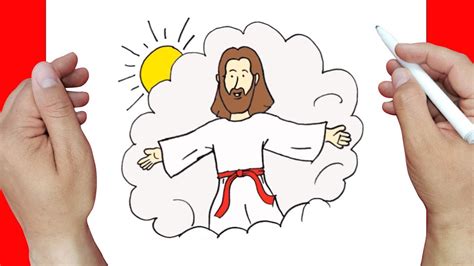 Como dibujar LA ASCENCIÓN DE JESUS - Dibujos para SEMANA SANTA MUY ...