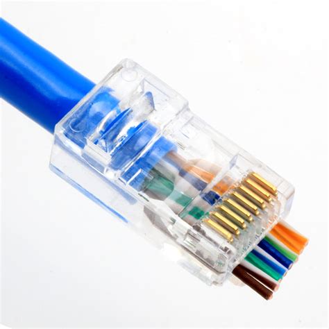 RJ45 Connectors CAT5 8P8C Ethernet Network Plug High Performance 2 Pro