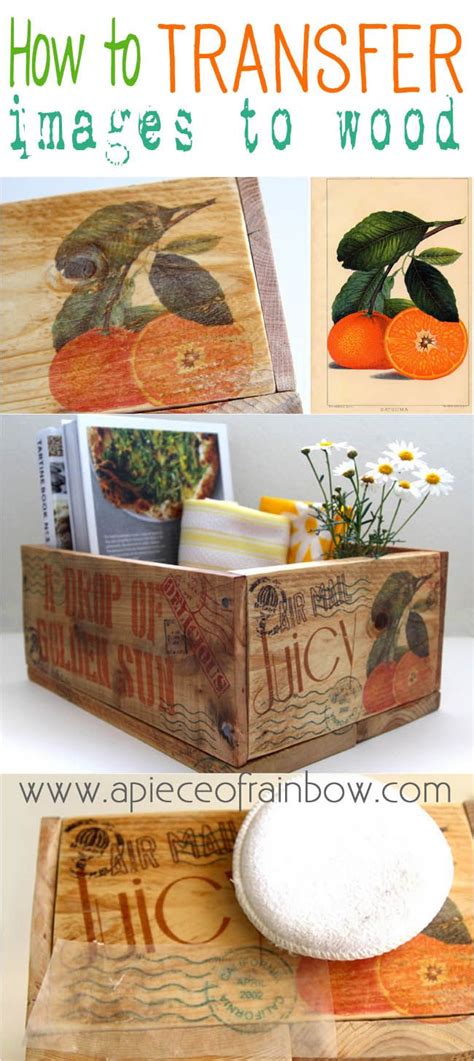 Transfer Images to Wood: DIY Vintage Wood Crates Tutorial