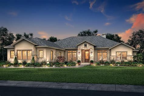 House Plan 041-00189 - Ranch Plan: 3,044 Square Feet, 4 Bedrooms, 3.5 ...