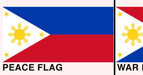 The Flag Of Philippines Changes Every Time The Country Is At War - I'm ...