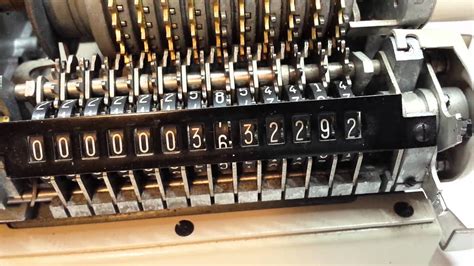 Inside a mechanical calculator - YouTube