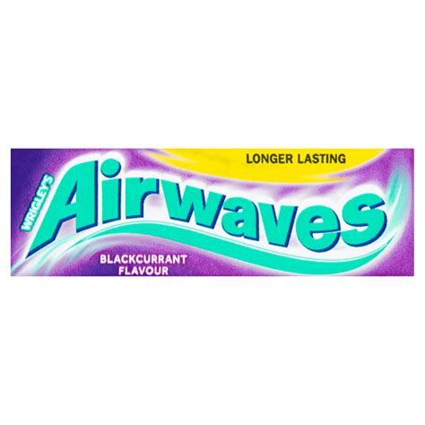 AIRWAVES Blackcurrant flavour Sugar Free Chewing Gum 10 Pieces | AIRWAVES