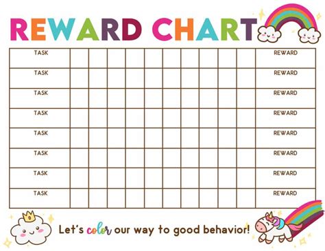 2 Free Reward Chart for Kids Printables